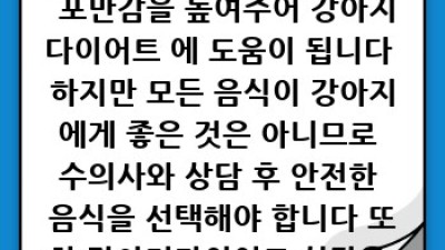 🐶 내 강아지, 댕댕이 시절로! #강아지다이어트 완벽 가이드 🐾